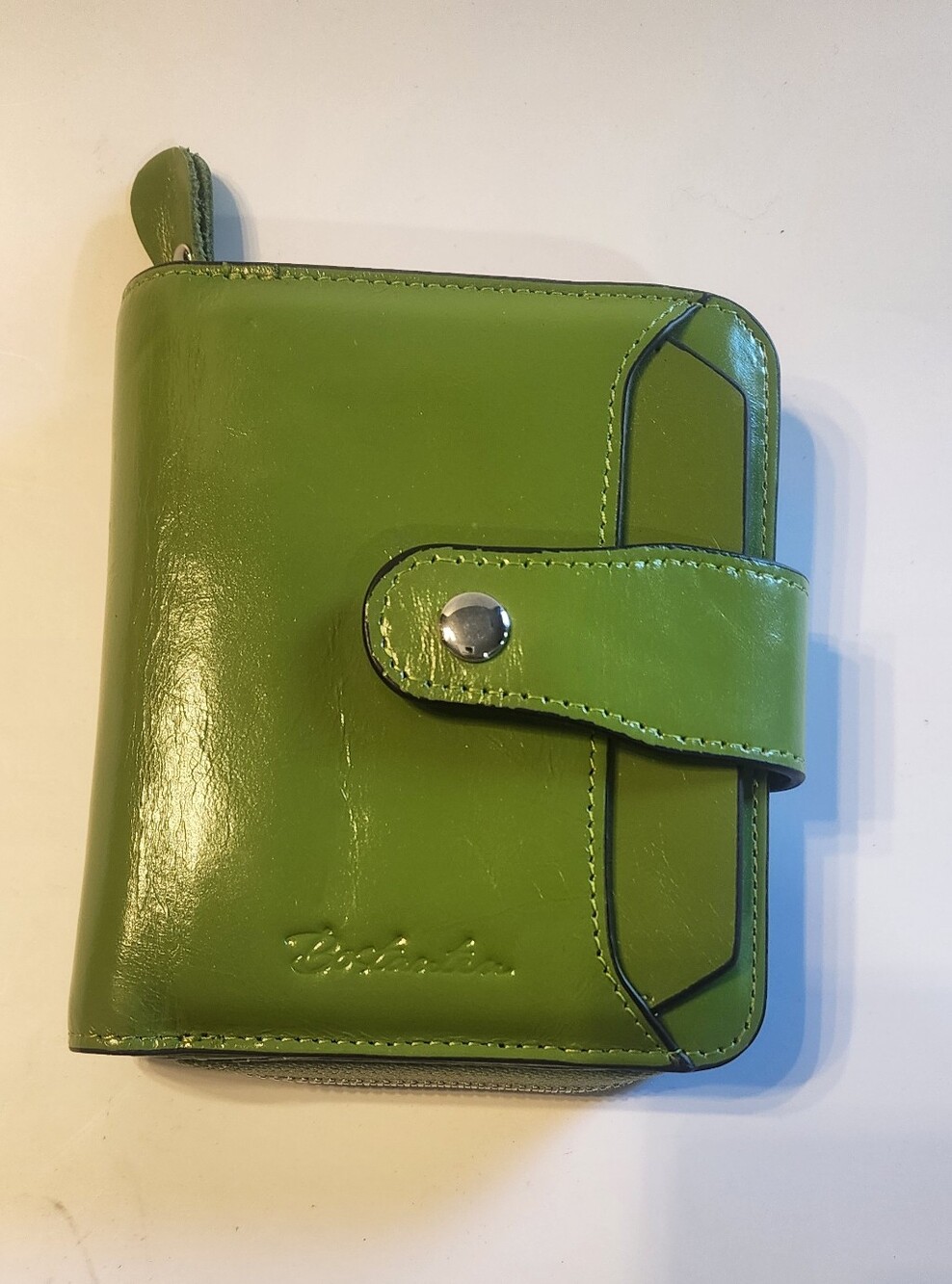 Bostanten RFID Leather Wallet Green